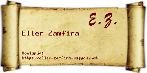 Eller Zamfira névjegykártya